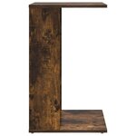 vidaXL Table d'appoint Chêne fumé 40 x 38 x 62 5 cm Bois d'ingénierie