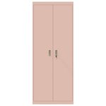 vidaXL Armoire de rangement 2 Pièces Rose 80 x 40 x 200 cm Acier
