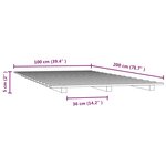 vidaXL Cadre de lit 100x200 cm bois de pin massif