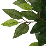 vidaXL Ficus artificiel 480 feuilles 130 cm vert
