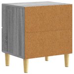 vidaXL Table de chevet Sonoma gris 43 x 34 5 x 48 cm Bois d'ingénierie