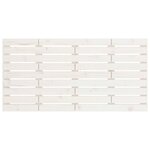 vidaXL Tête de lit murale Blanc 126x3x63 cm Bois massif de pin