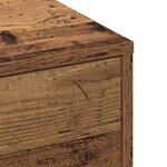 vidaXL Table basse Bois ancien 90 x 90 x 28 cm Bois d'ingénierie