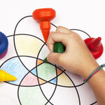 LEFRANC & BOURGEOIS Baby crayons  étui de 6  ergonomiques