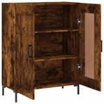 vidaXL Buffet chêne fumé 69 5x34x90 cm bois d'ingénierie