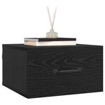 vidaXL Cabinet de chevet Chêne noir 35 x 35 x 20 cm Bois d'ingénierie