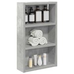 vidaXL Armoire murale de salle de bain Gris Béton 30 x 10 x 50 cm