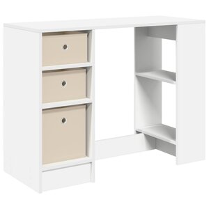 vidaXL Bureau Blanc Bois d'ingénierie 100 x 40 x 75 cm