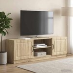 vidaXL Meuble TV Chêne Sonoma 150 x 31 x 47 cm Bois d'ingénierie