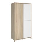 SACHA armoire 3 portes finition chene 98x57x185cm