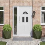 vidaXL Jardinière 2 Pièces Vert olive 50 x 50 x 50 cm Acier