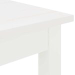 vidaXL Table de bar Blanc 110 x 55 x 105 cm Bois de pin massif