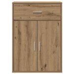 vidaXL Buffet chêne artisanal 79 x 38 x 80 cm Bois d'ingénierie