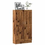 vidaXL Bibliothèque vieux bois 82 5x30 5x150 cm bois d'ingénierie