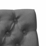 vidaXL Tête de lit capitonnée Gris foncé 100 cm Pin massif