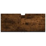 vidaXL Armoire lavabo de salle de bain chêne fumé bois d'ingénierie