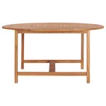 vidaXL Table de jardin 150x76 cm Bois de teck solide