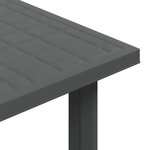vidaXL Table de jardin Anthracite 80x75x72 cm Plastique