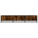 vidaXL Meuble TV chêne fumé 210x35x41 cm bois d'ingénierie