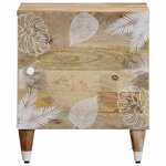 vidaXL Table de chevet 40x33 5x46 cm bois de manguier solide