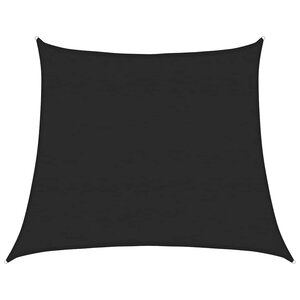 vidaXL Voile d'ombrage 160 g/m² trapèze noir 4/5x4 m PEHD
