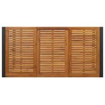 vidaXL Table de jardin et pieds en forme de U 180x90x75 cm bois acacia