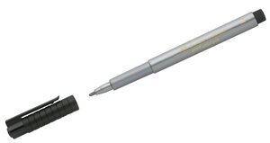 Stylo feutre à encre de chine pigmentée PITT artist pen 1 5 mm Argent x 10 FABER-CASTELL