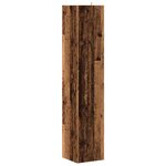 vidaXL Armoire d'angle vieux bois 33x33x165 cm bois d'ingénierie