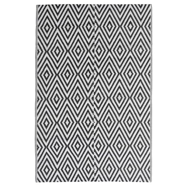 vidaXL Tapis d'extérieur ARAKIL Noir 140x200 cm PP