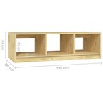 vidaXL Table basse 110x50x34 cm Bois de pin massif