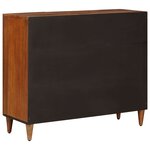 vidaXL Buffet avec porte Noyer 90 x 33 5 x 75 cm Bois de mangue massif