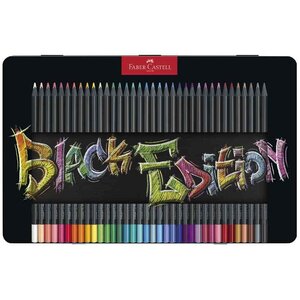 Crayon de couleur black edition étui de 36 faber-castell
