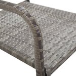 Vidaxl ensemble de salle à manger de jardin 5 pièces anthracite