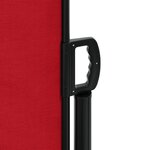 vidaXL Auvent latéral rétractable rouge 120x500 cm