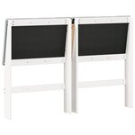 vidaXL Tête de lit capitonnée Gris clair 140 cm Pin massif