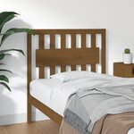 vidaXL Tête de lit Marron miel 95 5x4x100 cm Bois massif de pin
