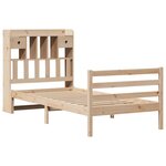 vidaXL Lit bibliothèque sans matelas 75x190 cm bois de pin massif