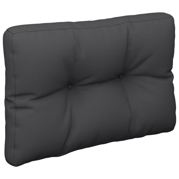 vidaXL Coussin de palette noir 60x40x12 cm tissu