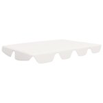 vidaXL Toit de rechange de balançoire blanc 188/168x145/110 cm