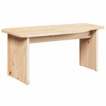 vidaXL Table basse 2 Pièces Naturel Bois massif en pin