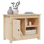 vidaXL Meuble TV 70x36 5x52 cm Bois de pin massif