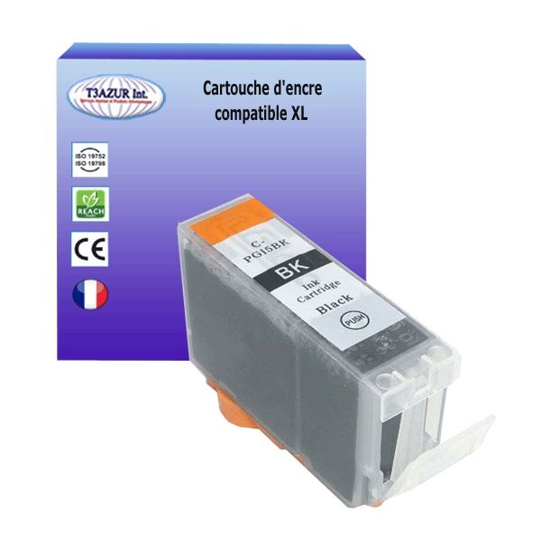 Cartouche compatible avec Canon Pixma iP5300, iX2200, iX4000, iX5000, MP500, MP510, MP520 remplace Canon PGI-5  Noire - T3AZUR