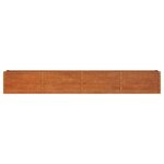 vidaXL Lit surélevé de jardin rouillé 320x40x45 cm acier corten