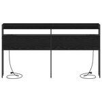 vidaXL Tête de lit avec étagère Chêne noir 180 cm Bois d'ingénierie