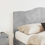 vidaXL Tête de lit Gris béton 140 cm Bois d'ingénierie