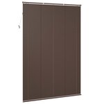vidaXL Store Vénitien Marron foncé avec motif 213 x 130 cm PVC