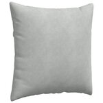 vidaXL Coussins de canapé 2 Pièces Gris clair 80 x 80 cm