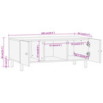 vidaXL Table basse 100x54x40 cm bois massif d'acacia