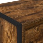 vidaXL Meuble TV Chêne Fumé 100 x 36 x 49.5 cm Bois d'ingénierie