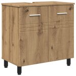vidaXL Unité de vanité de salle de bain Chêne artisanal